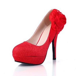 Sparkling Glitter Cone Heel Pumps Heels with Flower(More Colors)