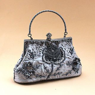 Freya WomenS Fashion Exquisite Retro Beaded Bag(Gray)