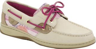 Womens Sperry Top Sider Bluefish 2 Eye Sequins   Oat/Purple Dot Sequins Casual