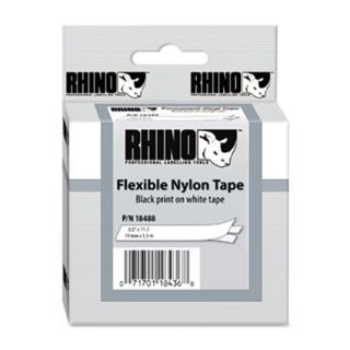 Dymo Rhino Flexible Nylon Industrial Label Tape Cassette