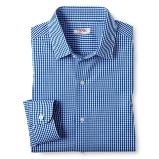 Izod Gingham Long Sleeve Dress Shirt   Boys 6 20, Blue, Boys