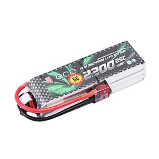 ACE 11.1V 2200mAh 3S 25C Li Po Battery(XT60 Plug)