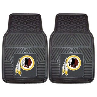 Fanmats Washington Redskins 2 piece Vinyl Car Mats (100 percent vinylDimensions 27 inches high x 18 inches wideType of car Universal)