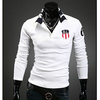 HKWB Casual Slim Lapel Polo Shirt(White)