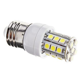 Dimmable E27 3W 27xSMD 5050 350LM 6000 6500K Cool White Light LED Corn Bulb(AC 220 240V)