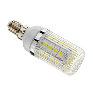 Dimmable E14 5W 36xSMD 5050 480LM 6000 6500K Cool White Light LED Corn Bulb(AC 220 240V)