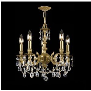 Crystorama Lighting CRY 5505 AG CL MWP Mirabella Mini Chandelier Hand Polished