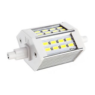 Dimmable R7S 5W 24xSMD 5730 1200LM 6000 6501K Cool White Light LED Corn Bulb(AC 220 240V)