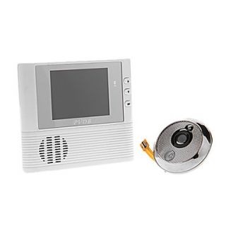 2.8 Screen 3X Digital Zoom Door Peephole Viewer with Microphone S1 (White)