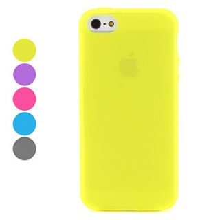 Transparent Frosted Design TPU Soft Case for iPhone 5/5S (Assorted Colors)
