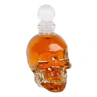 Crystal Skull Head 150ml Vodka Wine Glass Bottle Decanter