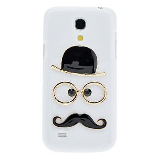 Hat,Beard And Glasses Pattern In White Background Hard Case for Samsung Galaxy S4 Mini I9190