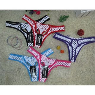 Womens Cotton Cut Out Ultra Sexy G strings(3/Set Matched Randomly)