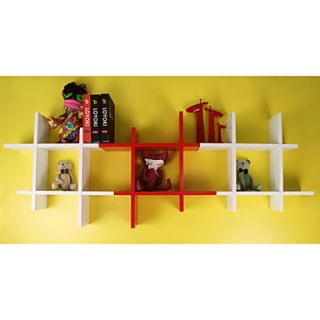 Postmodern Minimalism Solid Color Novelty Shaped Wall Mounted Decorative Storage Shelf