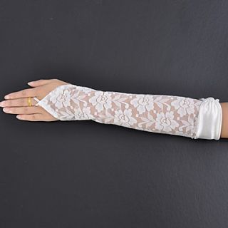 Lace Fingerless Elbow Length Wedding/Party Glove