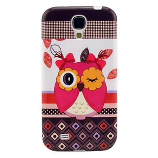 Cute Owl Pattern Soft TPU IMD Case for Samsung Galaxy S4 I9500