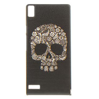 Cool Skull Pattern Soft Case for Huawei Ascend P6