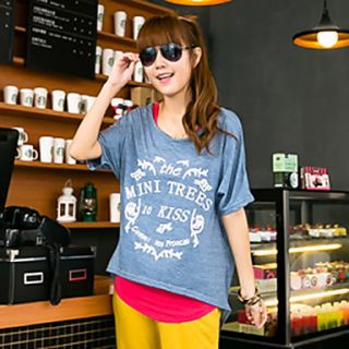 Lirenniao Korean Style Big Size Casual Loose Fit Shirt(Light Blue)