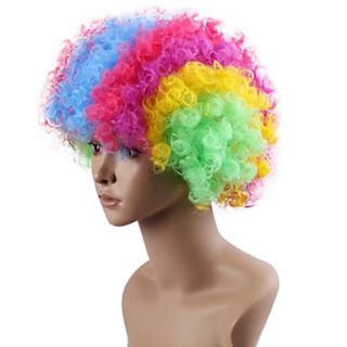 Black Afro Wig Fans Bulkness Cosplay Christmas Halloween Wig Colorful Wig 1pc/lot