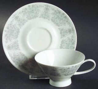 Rosenthal   Continental Reverie Footed Cup & Saucer Set, Fine China Dinnerware  