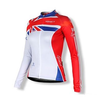 SPAKCT S14C08W Big Ben Womens 100% polyester long sleeved Cycling Jersey  Red