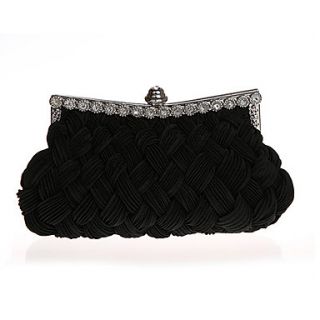 ONDY NewFold Knit Texture Diamond Evening Bag (Black)