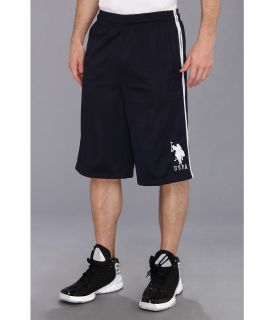 U.S. Polo Assn Tricot Doube Tape Short Mens Workout (Navy)