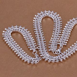 Oyami Cuprum Silvering Bracelet Necklace Suit LKNSPCS042