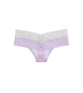 Purple Wash Aerie Lace Thong, Womens XL