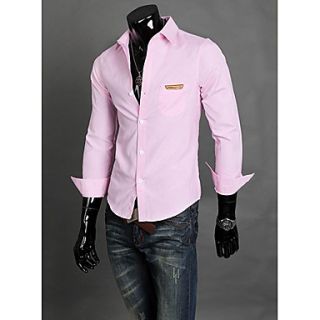 MenS Casual Long Sleeve Shirt With Pocket