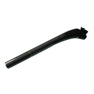 31.6300mm Full Carbon 3K Glossy Black Bicycle Seatpost