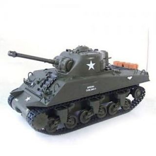 1/30 Remote Control M4A3 Sherman RC Battle RTR Tank (YX00539)