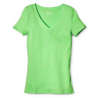 Womens Ultimate V Neck Tee   Pristine Green   XS