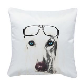 18 Square Dog Pattern Decorative Pillow Cover