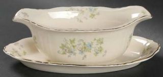 Syracuse Mayview Gravy Boat with Attached Underplate, Fine China Dinnerware   Fe