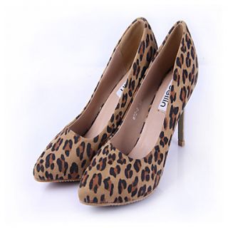 Womens European Simple Leopard High Heels(Screen Color)