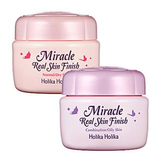 [Holika Holika] Miracle Real Skin Finish SPF25 PA 50g (Moisturizing Whitening Face Tone up Cream) Nomal / Dry Skin