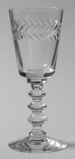 Tiffin Franciscan Woodstock Wine Glass   Stem #17301, Cut