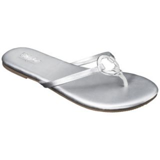 Womens Mossimo Louisa Flip Flop   Silver 9