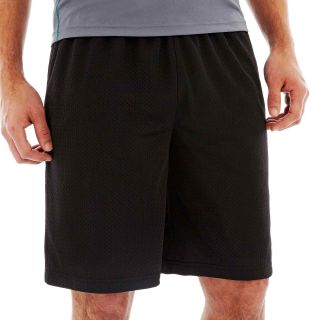 Xersion Interlock Mesh Shorts, Black, Mens