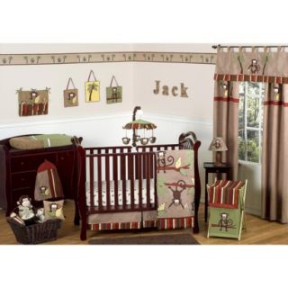 11pc Monkey Crib Set