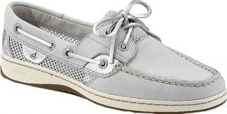 Womens Sperry Top Sider Bluefish 2 Eye   Grey Leather/Open Mesh Casual Shoes