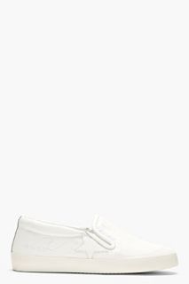 Golden Goose White Leather Limited Edition Hanami Slip_on Shoes