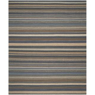 Safavieh Hand knotted Kilim Blue Wool Rug (5 X 8)