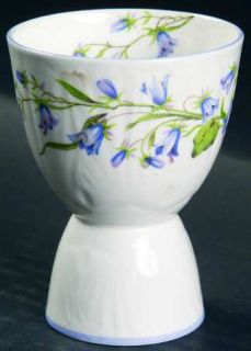 Shelley Harebell (Oleander) Double Egg Cup, Fine China Dinnerware   Oleander, Bl
