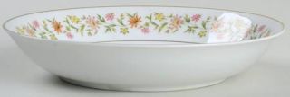 Royal Cameo Michelle Coupe Soup Bowl, Fine China Dinnerware   Orange,Pink,Yellow
