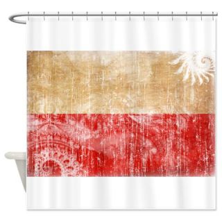  Poland Flag Shower Curtain  Use code FREECART at Checkout