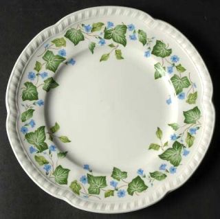 Johnson Brothers Vintage (Newer,Green Ivy,Blue Flowers) Salad Plate, Fine China