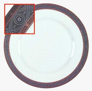Royal Worcester Contrast Dinner Plate, Fine China Dinnerware   Garrick Shape, Go