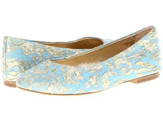 Dolce & Gabbana Brocade Ballerina Womens Flat Shoes (Blue)